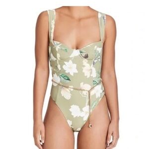 WeWoreWhat Vintage Danielle One Piece - Sage Floral